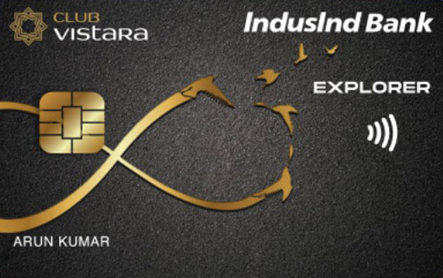 Club Vistara IndusInd Explorer Credit Card