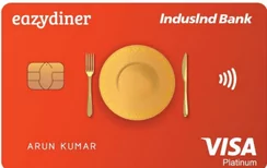 EazyDiner IndusInd Platinum Credit Card