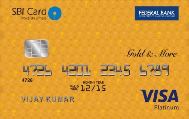 Federal Bank SBI - VISA Gold N More Credit Card