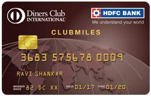 HDFC Bank Diners ClubMiles Credit Card