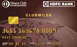 HDFC Bank Diners ClubMiles Credit Card